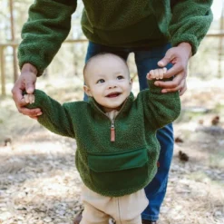 Goumikids Kids Faux Shearling Organic Cotton Zip Pullover -Kids Clothing Store GUEST 39ab97cf 8f6f 43df 8191 b1c0ccd9f7e6