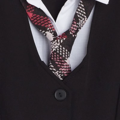 Beautees Girls' 2pc Set 2Fer Top With Tie And Skirt, 4 Beautees Girls' 2pc Set 2Fer Top With Tie And Skirt, - Image 2