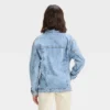 Girls' Oversized Jacket - Art Class™ Blue Denim