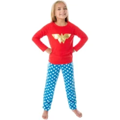 DC Comics Wonder Woman Girls' Classic Costume Colors Fleece Pajama Set -Kids Clothing Store GUEST 3f50629b 31cd 4e14 a0ee 996de9f461ae