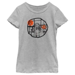 Girl's The Nightmare Before Christmas Halloween Sally Pumpkin Sketch T-Shirt -Kids Clothing Store GUEST 40037f3d ae24 4022 841c 15547b90afe1