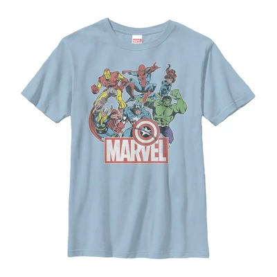 Boy's Marvel Classic Hero Collage T-Shirt 5 Boy's Marvel Classic Hero Collage T-Shirt - Image 3