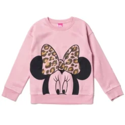 Disney Lilo & Stitch Minnie Mouse Girls Fleece Sweatshirt And Jogger Pants Little Kid To Big Kid