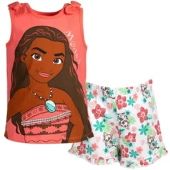 Disney Princess Princess Moana Rapunzel Jasmine Belle Baby Girls Tank Top And French Terry Shorts Infant -Kids Clothing Store GUEST 4570125b 2320 4e08 a09d c61f062509be