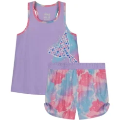 Sleep On It Girls Magical Mermaid 2-Piece Tank Pajama Shorts Sleep Set -Kids Clothing Store GUEST 46a4fd1a afd6 4ea6 84fb 1606426b24d4