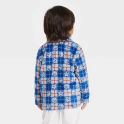 Toddler Boys' Super Mario Printed Shacket - Blue