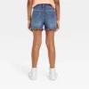 Girls' Cut-Off Lace Pocket Jean Shorts - Cat & Jack™ Dark Wash