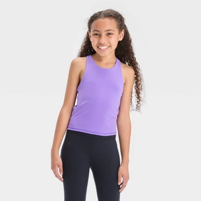 Girls' Printed Cropped Tank Top - All In Motion™ 5 Girls' Printed Cropped Tank Top - All In Motion™ - Image 3