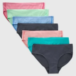 Hanes Premium Girls' 6pk + 1 Pure Microfiber Hipster - Colors May Vary -Kids Clothing Store GUEST 49277795 729b 4658 ae34 533648f023ed
