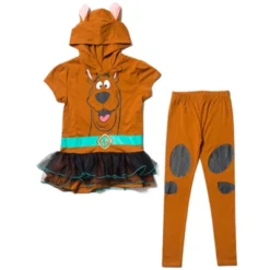 Scooby-Doo Scooby Doo Girls Cosplay T-Shirt Dress And Leggings Outfit Set Little Kid To Big Kid -Kids Clothing Store GUEST 4950e262 3e35 4521 998e 06595104523b