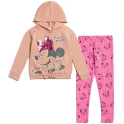Disney Minnie Mouse Girls Sequin Pullover Fleece Hoodie Leggings Outfit Set Toddler To Big Kid -Kids Clothing Store GUEST 49c8849e a909 4832 942d 7fc24f99cd15