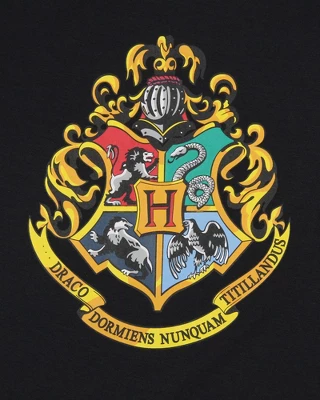 Harry Potter Girls' Wizarding World Hogwarts Crest Sleep Pajama Set Shorts Multicolored 4 Harry Potter Girls' Wizarding World Hogwarts Crest Sleep Pajama Set Shorts Multicolored - Image 2