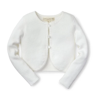 Hope & Henry Girls' Cropped Curved Hem Cardigan, Infant 7 Hope & Henry Girls' Cropped Curved Hem Cardigan, Infant - Image 5
