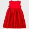 Girls' Adaptive Sleeveless Sequin Tulle Dress - Cat & Jack™ Red -Kids Clothing Store GUEST 4f348046 dec2 428b 9850 329a5733c788