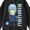 That Time I Got Reincarnated As A Slime Chibi Rimuru Youth Black Crew Neck Sweatshirt -Kids Clothing Store GUEST 4f69a150 85a5 4dd9 9b01 95739f36fd11