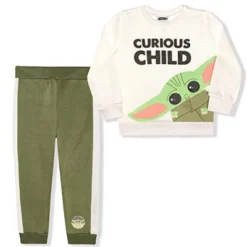 Star Wars Boy's 2-Pack Baby Yoda Curious Child Graphic Pullover Sweatshirt And Taped Jogger Pants Set For Infant -Kids Clothing Store GUEST 50676bee 2983 41c6 b846 50aac916810e