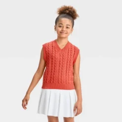 Girls' Cable Knit Sweater Vest - Art Class™ -Kids Clothing Store GUEST 51b2de1e 05b0 4fd9 96d4 8e988e72271f