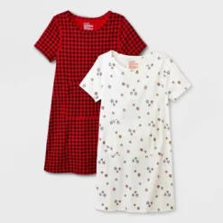 Girls' 2pk Adaptive Short Sleeve Holiday Dress - Cat & Jack™ Off-White 9 Girls' 2pk Adaptive Short Sleeve Holiday Dress - Cat & Jack™ Off-White -Kids Clothing Store GUEST 51dab9b9 e4f3 4cb7 9160 16cf94ea06ca