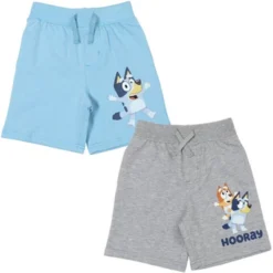 Bluey Bingo French Terry 2 Pack Shorts Blue/Grey -Kids Clothing Store GUEST 51fb6146 49c7 4f1c a2da e823706542f9