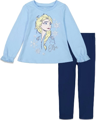 Disney Princess Anna Elsa Frozen Girls Graphic T-Shirt And Leggings Outfit Set Toddler To Big Kid 11 Disney Princess Anna Elsa Frozen Girls Graphic T-Shirt And Leggings Outfit Set Toddler To Big Kid - Image 9