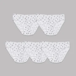 Nubies Essentials Girls' 5pk Heart Print Underwear - White -Kids Clothing Store GUEST 54100411 d186 4f9b 9a83 386e0891bf6b