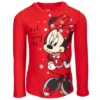 Mickey Mouse & Friends Minnie Mouse Girls Pullover Fleece Hoodie T-Shirt And Leggings 3 Piece Outfit Set Little Kid To Big Kid