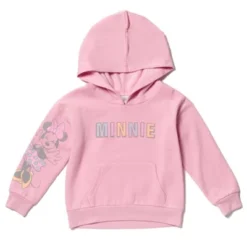 Disney Minnie Mouse Baby Girls Fleece Pullover Hoodie And Pants Outfit Set Infant