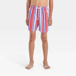 Boys' Multi Striped Swim Shorts - Cat & Jack™ Blue 7 Boys' Multi Striped Swim Shorts - Cat & Jack™ Blue -Kids Clothing Store GUEST 5921f19f 168a 43bc 97e2 ba3df5de7023