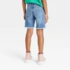 Girls' Destructed Relaxed Midi Jean Shorts - Cat & Jack™ Medium Wash -Kids Clothing Store GUEST 59de9587 455c 496a 81fc 0dc8c24f51ed