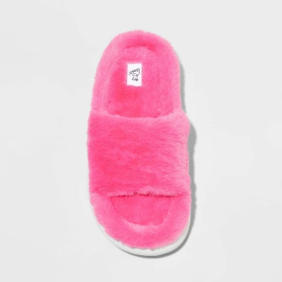 Kids' Tasha Platform Slide Slippers - Art Class™ Hot Pink 4 Kids' Tasha Platform Slide Slippers - Art Class™ Hot Pink - Image 2