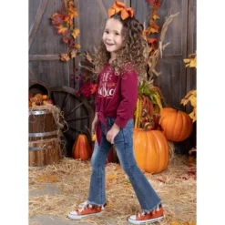 Girls Be Blessed Tassel Bell Bottom Jeans Set - Mia Belle Girls -Kids Clothing Store GUEST 5b717a2e 12e4 4978 ba36 0215026133d3