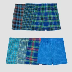 Fruit Of The Loom Boys' 7pk Plaid Boxers - Colors May Vary -Kids Clothing Store GUEST 5c551dd0 1888 413d 91fe b499a1573f24