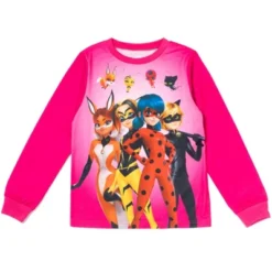 Miraculous Vesperia Rena Rouge Cat Noir Girls Pajama Shirt And Pants Sleep Set Little Kid To Big Kid -Kids Clothing Store GUEST 5ce15819 8316 4d54 8af4 a46d45e8f9cf
