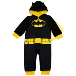 DC Comics Justice League The Flash Superman Batman Zip Up Pajama Coverall -Kids Clothing Store GUEST 5f8d2ded 62d1 4c19 9131 226665731e0b