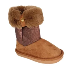 Rampage Girl's Toddler Winter Boots Warm Fuzzy Snow Boots With Faux Fur Trim With Glitter Sparkle - Winter Boots For Toddler -Kids Clothing Store GUEST 5faaf341 efb5 4c61 b8ed fcceff393a1a