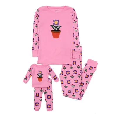 Leveret Girl And Doll Matching Cotton Pajamas 9 Leveret Girl And Doll Matching Cotton Pajamas - Image 7