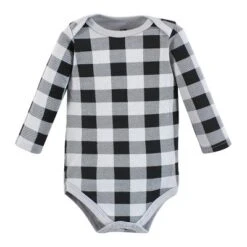 Hudson Baby Infant Boy Cotton Long-Sleeve Bodysuits, Baby Bear Gray Black 5-Pack -Kids Clothing Store GUEST 5fd90f64 7e18 4be7 8074 7f0cf56db32b