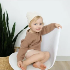 Grayson Collective Baby Beanie & Sweater Set - Cream/Brown -Kids Clothing Store GUEST 5fff77dd 2d71 4c78 beef 001dd54af46e