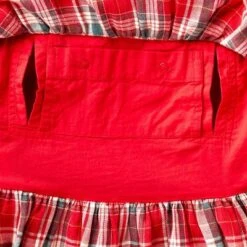 Toddler Girls' Adaptive Abdominal Access Long Sleeve Plaid Tiered Woven Dress - Cat & Jack™ Red -Kids Clothing Store GUEST 608064f2 48fa 477e af67 1c2ea628560e