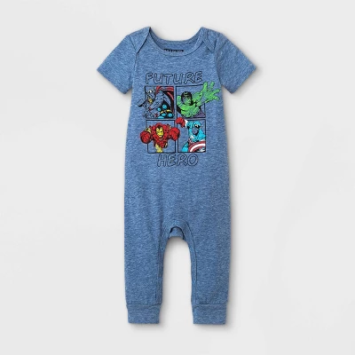 Baby Boys' 3pc Marvel Top & Bottom Set - Blue 4 Baby Boys' 3pc Marvel Top & Bottom Set - Blue - Image 2