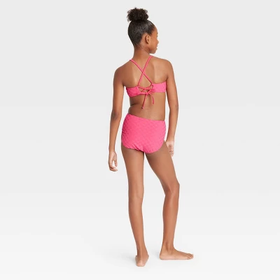 Girls' 2pc Terry Darling Bikini Set - Art Class™ Pink 3 Girls' 2pc Terry Darling Bikini Set - Art Class™ Pink