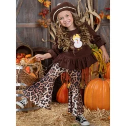 Girls Feast Your Eyes Leopard Flair Legging Set Mia Belle Girls, Brown, 10 -Kids Clothing Store GUEST 6c36a4fd b9a6 46d2 875a c024f608bfdf