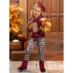 Girls Fall Vibes Leopard Legging Set - Mia Belle Girls -Kids Clothing Store GUEST 6ebe6a07 1d34 47d5 b0dd 025c3e308b0b