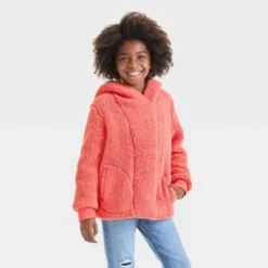 Girls' Cozy Faux Shearling Jacket - Cat & Jack™ -Kids Clothing Store GUEST 7020abf6 9a05 4f51 82e5 4215ff11dc81