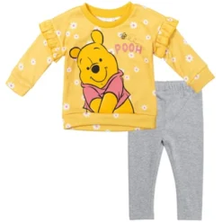Disney Winnie The Pooh Baby Girls Pullover Fleece Sweatshirt And Leggings Outfit Set Infant -Kids Clothing Store GUEST 70602fd7 c04e 49e3 8071 eb69e30587af