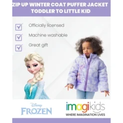 Disney Frozen Princess Anna Elsa Girls Zip Up Winter Coat Puffer Jacket Toddler -Kids Clothing Store GUEST 7108902a e201 49b3 98c6 5a83fbdd0c47