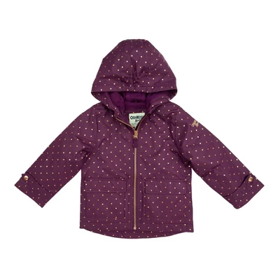OshKosh B'gosh® Baby Girls' Polka Dots Jacket - Purple 2T 3 OshKosh B'gosh® Baby Girls' Polka Dots Jacket - Purple 2T