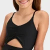 Girls' 'Free Spirit' Solid One Piece Swimsuit - Art Class™ -Kids Clothing Store GUEST 74154d00 4599 4412 9e22 ac7c4f7ab056