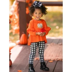 Girls Channel The Flannel Plaid Legging Set - Mia Belle Girls -Kids Clothing Store GUEST 744f80be 46ef 41f8 9af6 4befd2ab1dd1