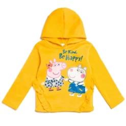 Peppa Pig Girls Pullover Fleece Hoodie And Leggings Outfit Set Little Kid